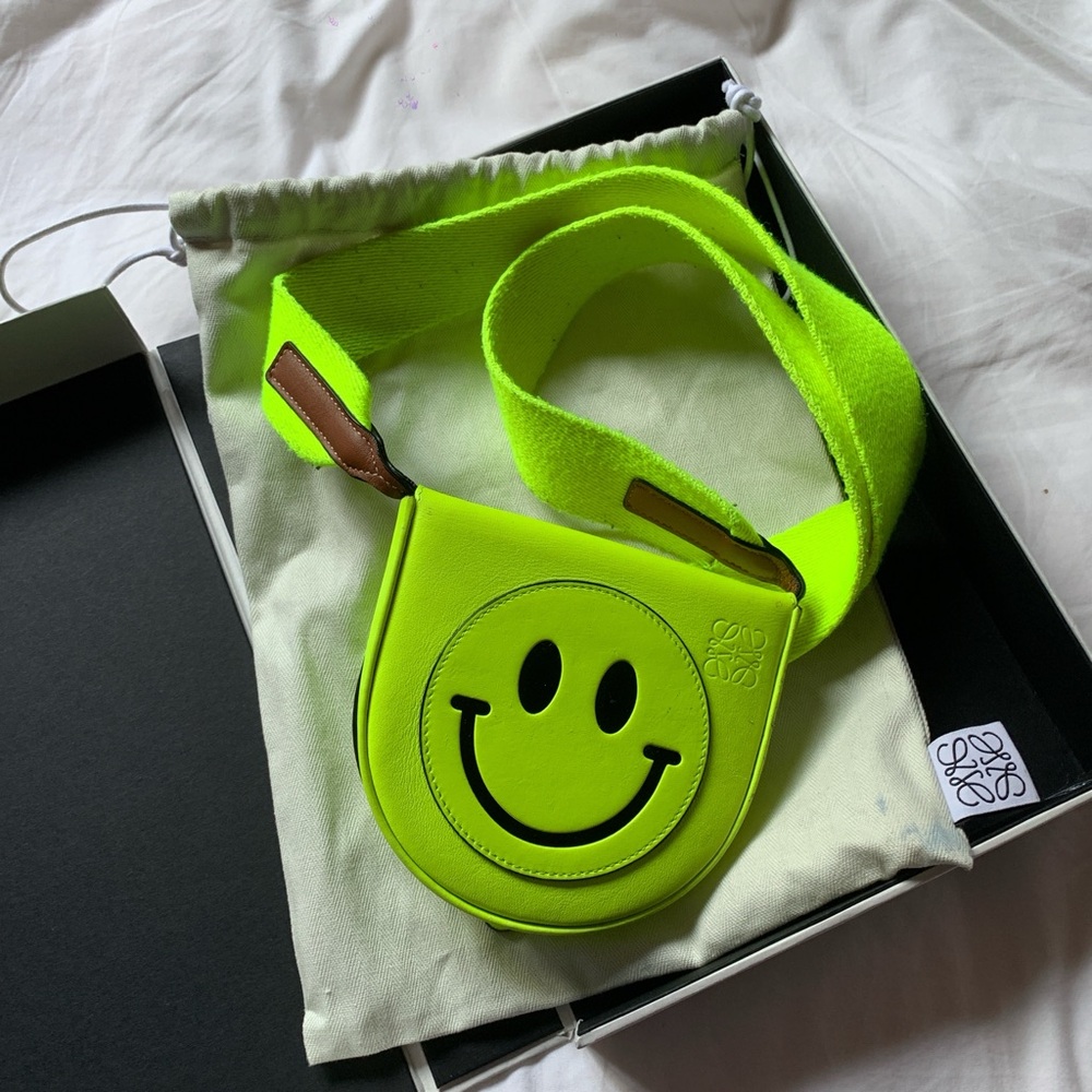 Loewe smiley heel crossbody handbag